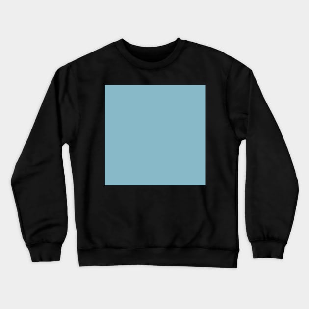 Sky Blue Solid Color Mix & Match with Art Designs Crewneck Sweatshirt by GinetteArt